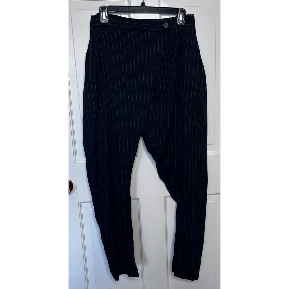 Rundholz Black Label Pinstripe Harem Pants, Size M